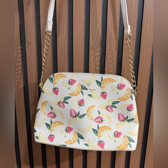 Nanette Lepore Strawberry Print Crossbody  Bag - Picture 3 of 10